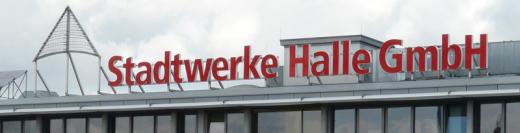 Neonanlage für Stadtwerke Halle GmbH